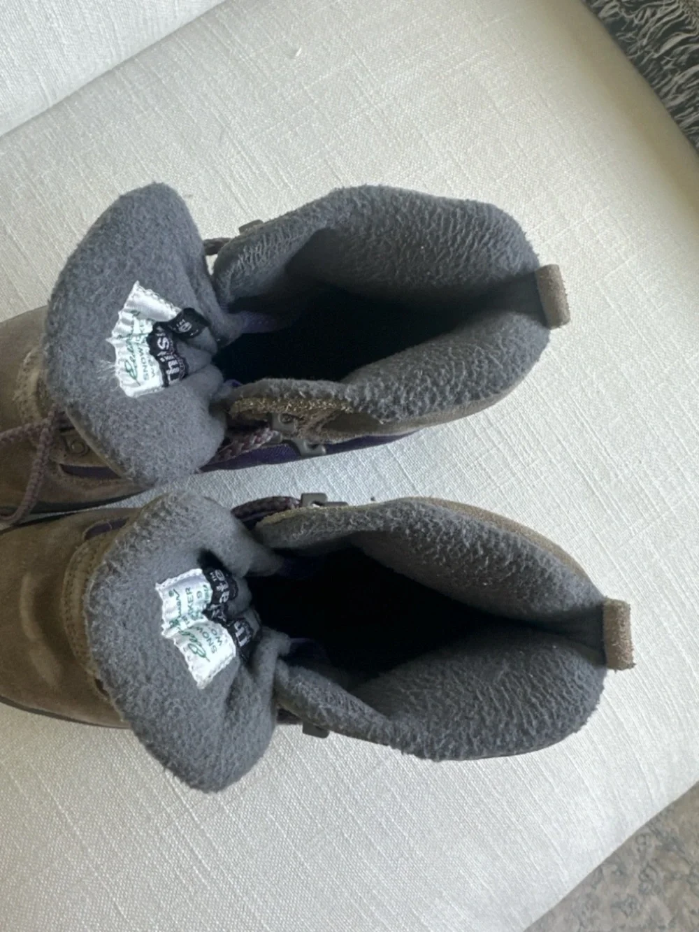 Eddie Bauer Snow Trekker Hiking Boots Women’s Size 9 Brown Purple